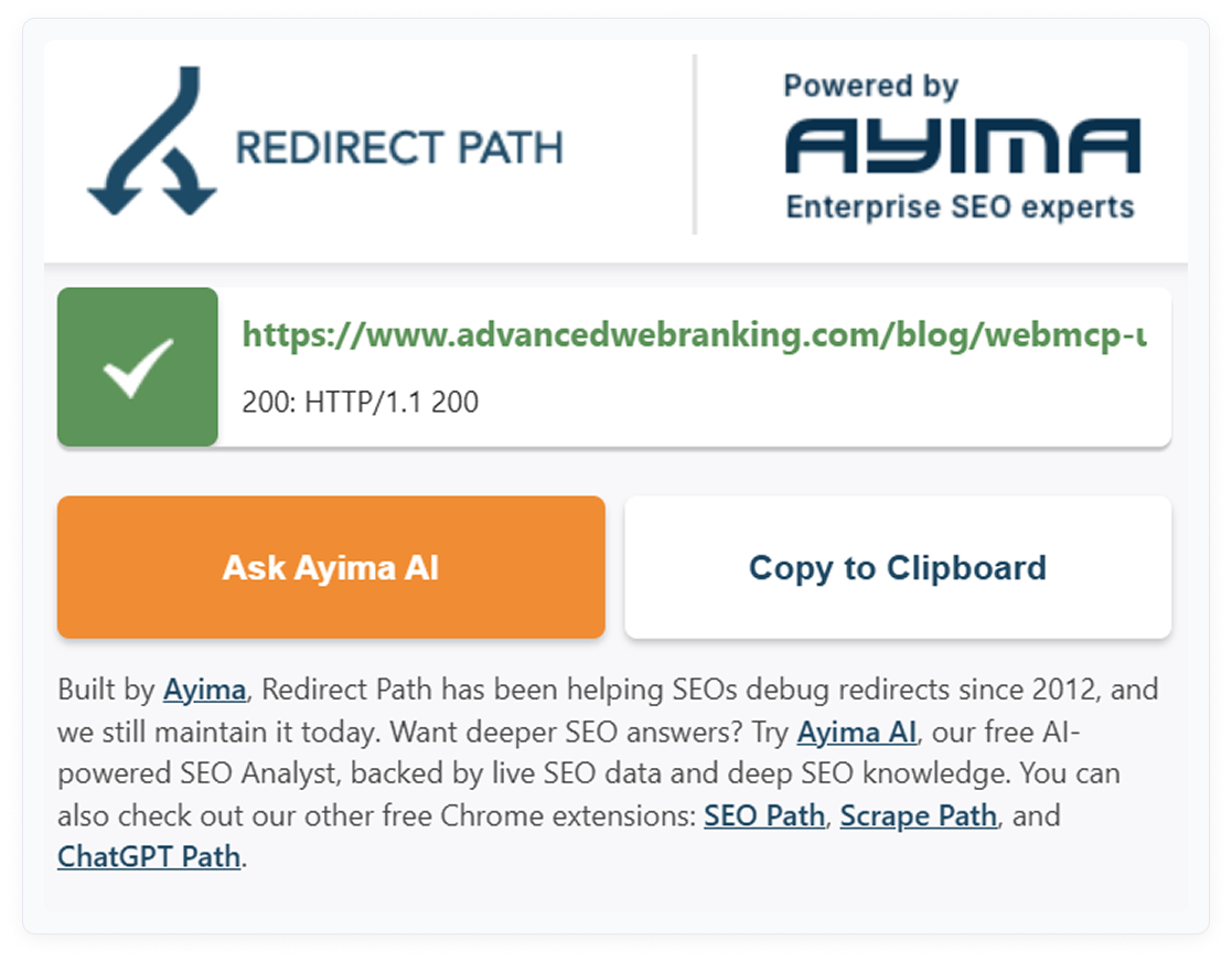 Redirect Path