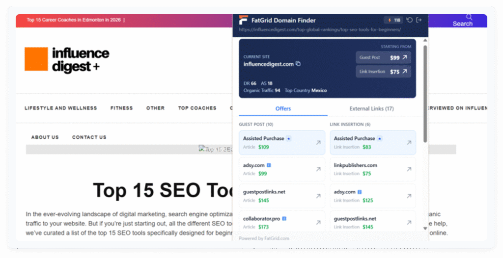 FatGrid Domain Finder